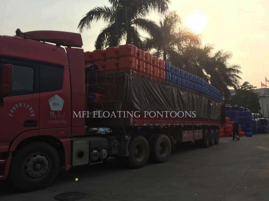 hdpe floating pontoon