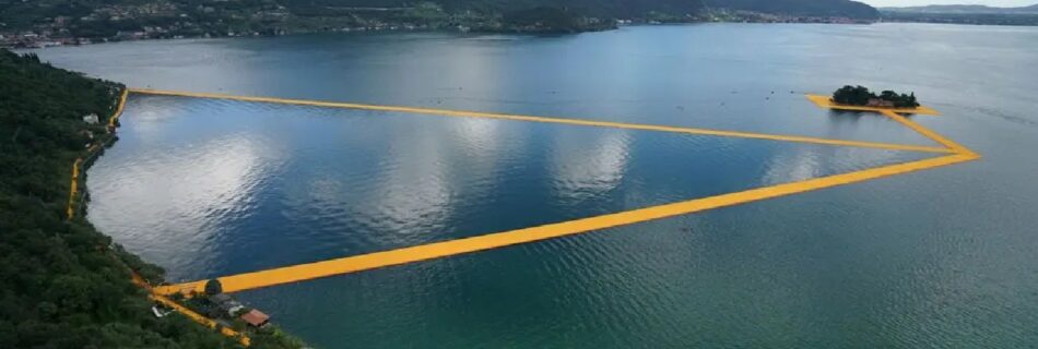 the floating piers in italy